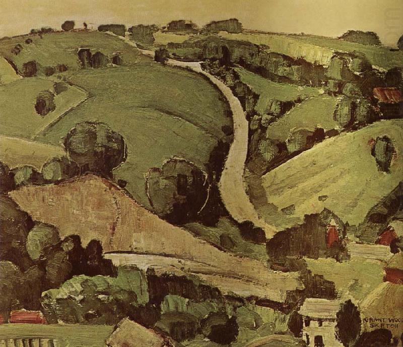 Grant Wood The Stone of Wall
